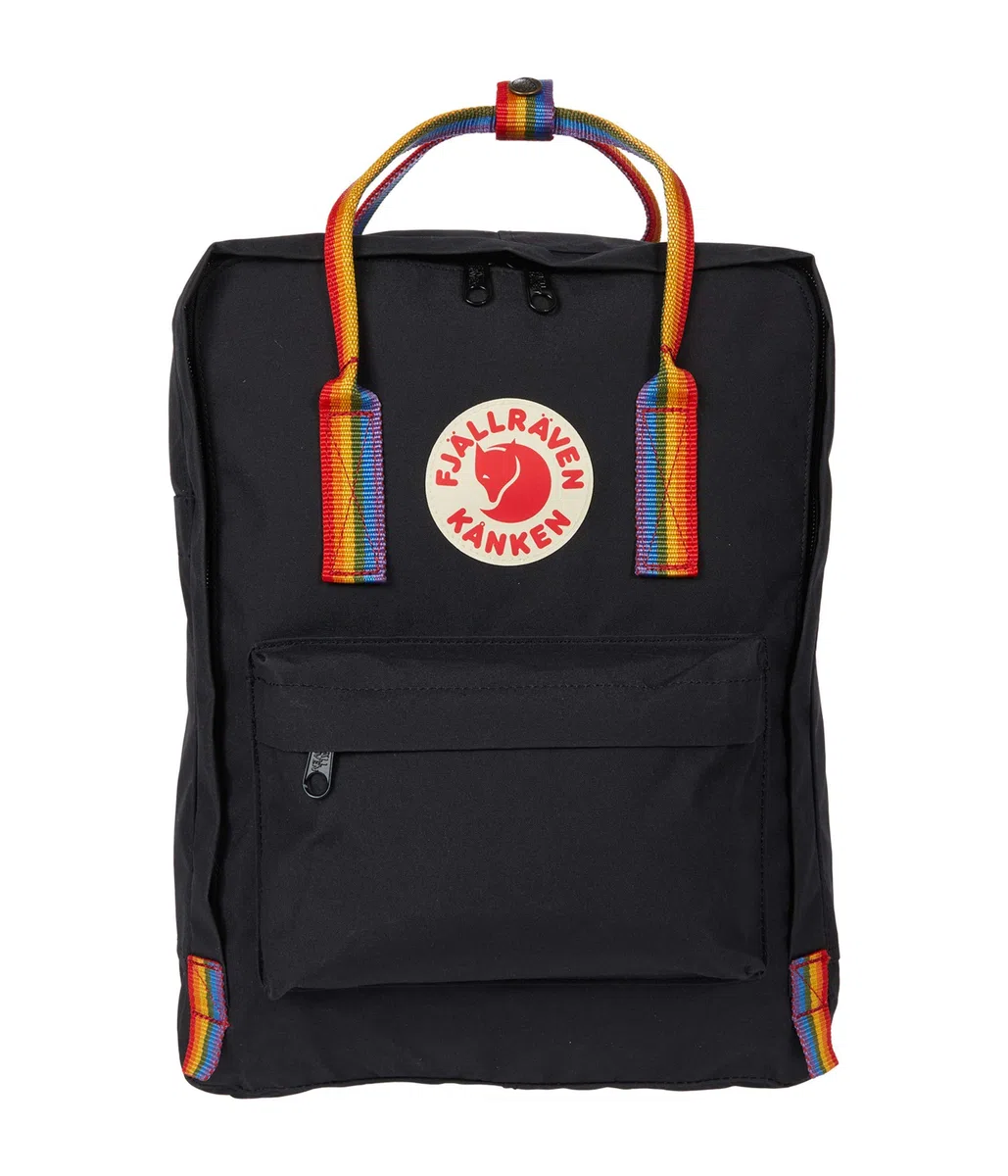 Fjällräven zaino per il tempo libero Kånken Kånken Rainbow 16L Black - Rainbow Pattern nero