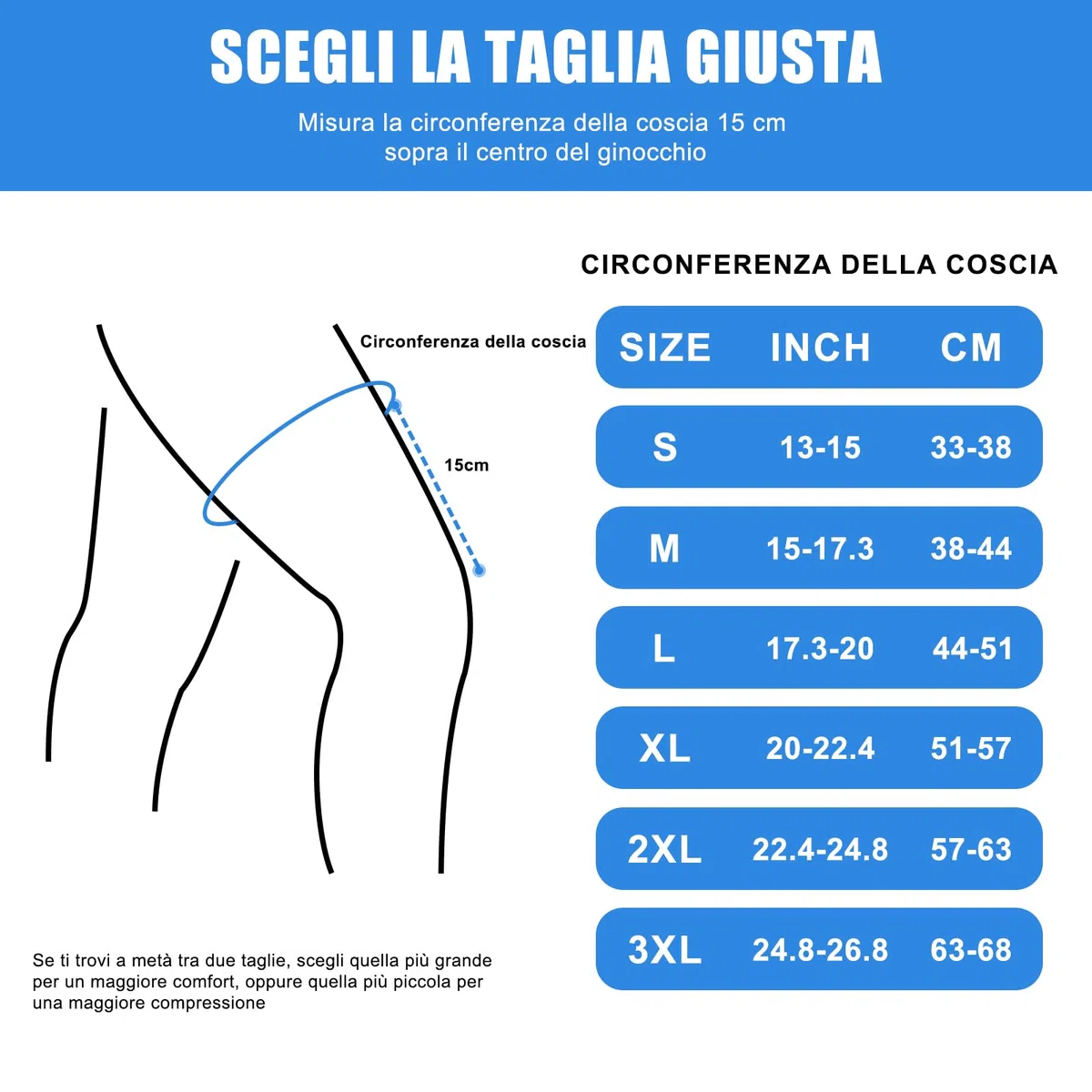 NuCamper Manicotti a Compressione a Gamba Intera Uomo Donna Manicotti Gambe Ciclismo Antiscivolo Gamba Intera Manica di Gamba da Basket Calcio Corsa Pallacanestro Circolazione Vene Varicose
