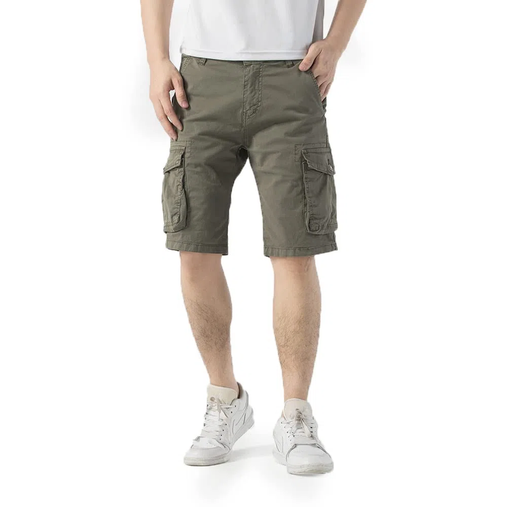 TONY BACKER Pantaloncini Cargo Uomo Shorts Cotone Multi-Tasca Pantaloni Corti F1586