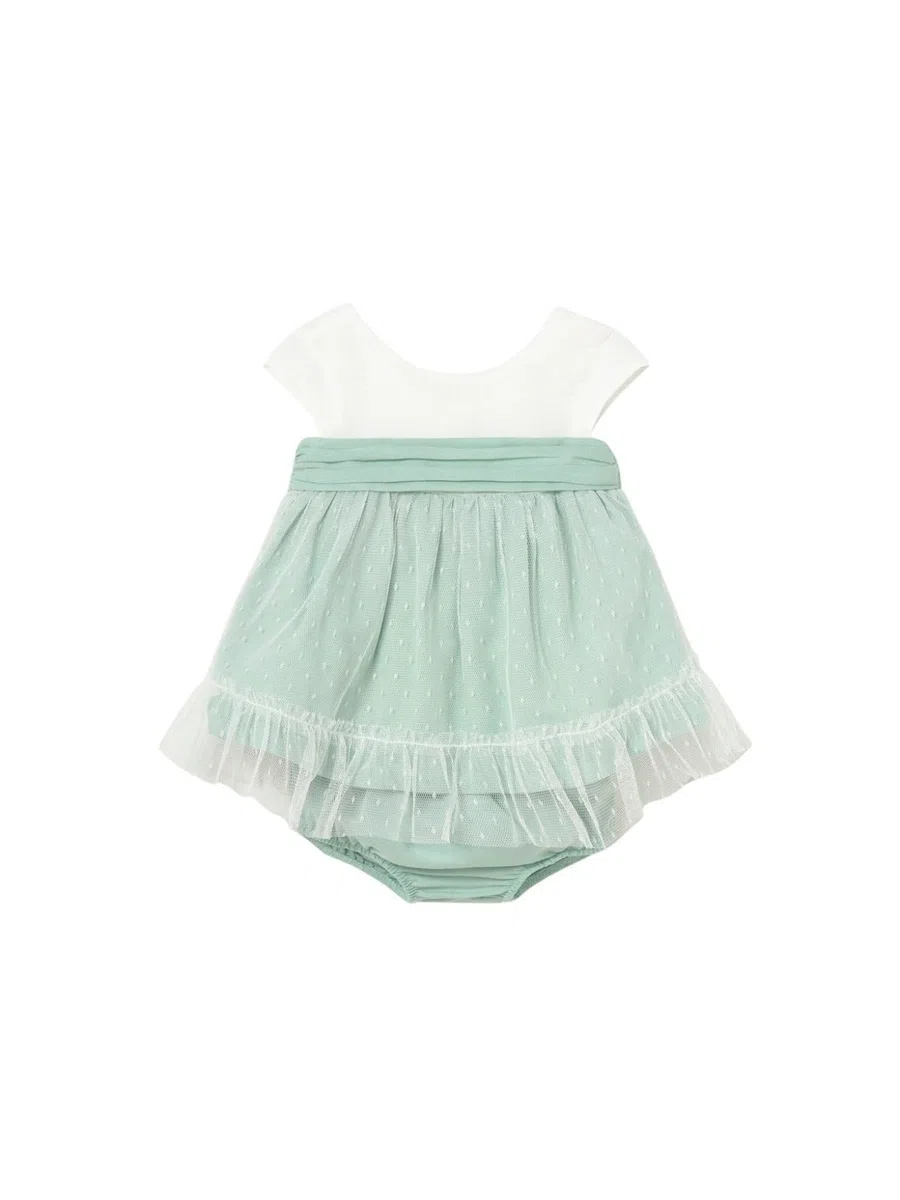 Mayoral Vestito Cerimonia per Bimba Acqua