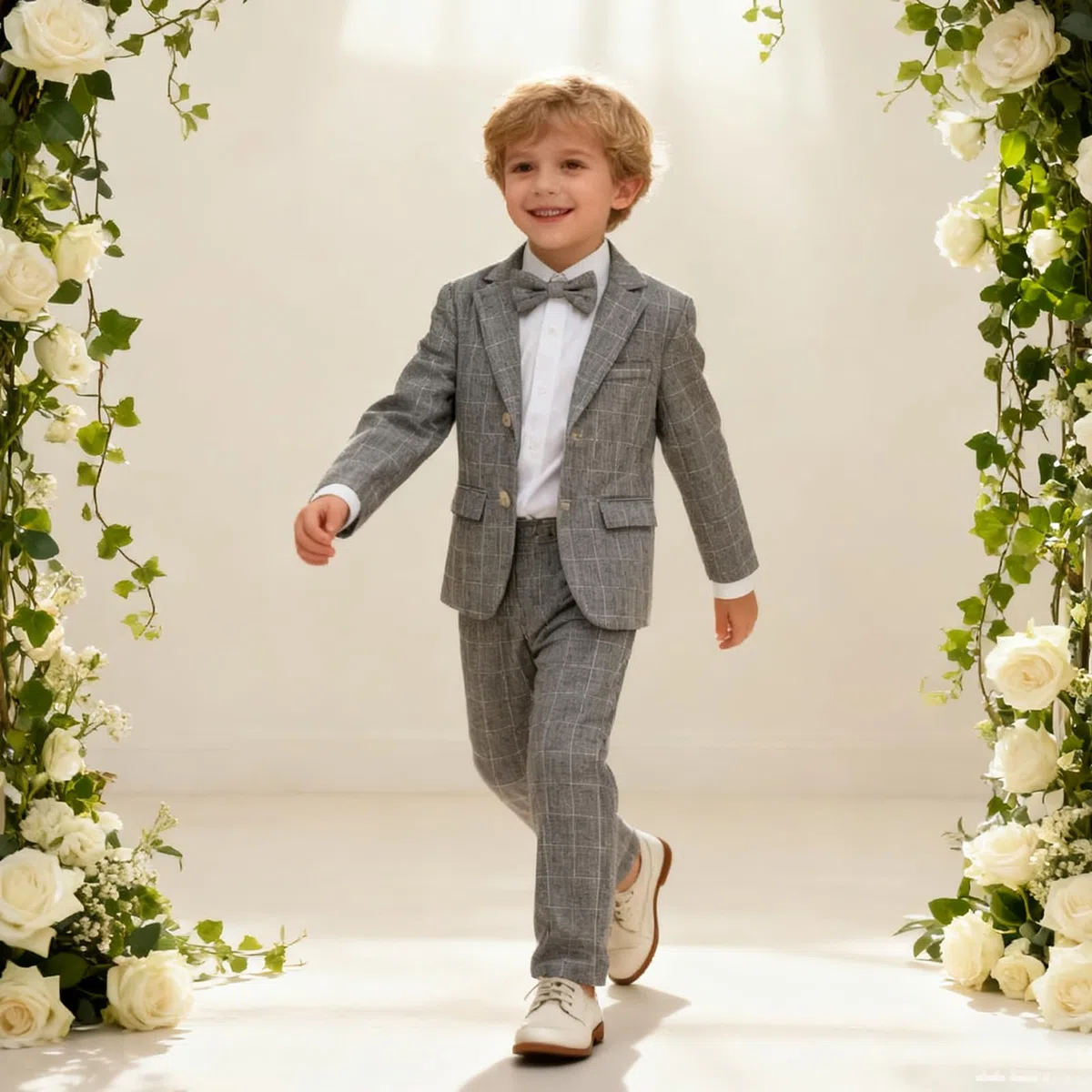 LOLANTA 3 Pezzi Paggetto Bambino Matrimonio,Completo Elegante Ragazzo Cerimonia