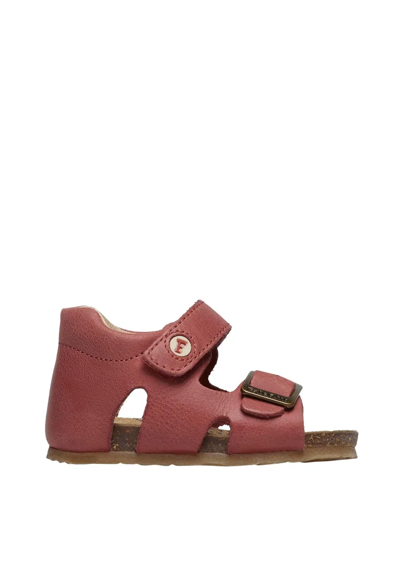 Falcotto Sandali in pelle con fibbia e strappo