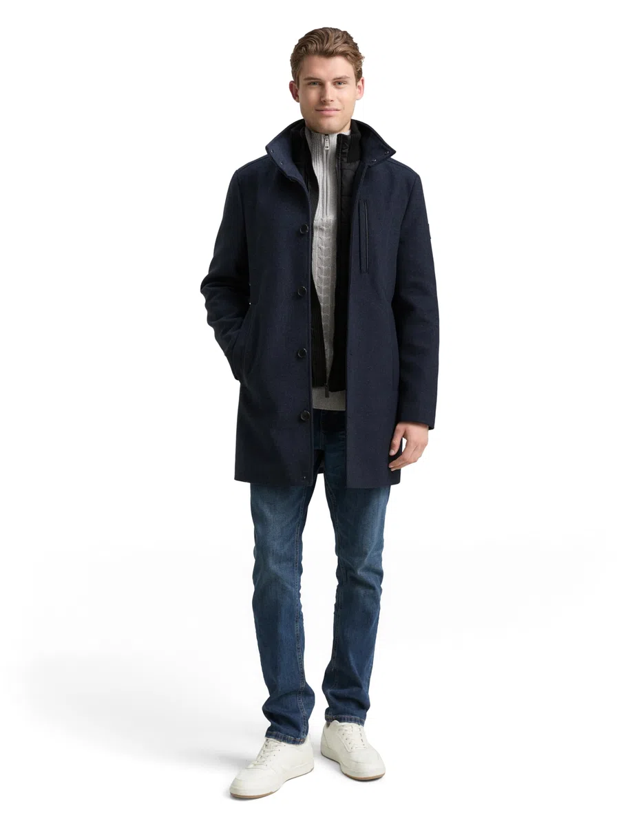 TOM TAILOR 1048486 Cappotto di lana Uomo
