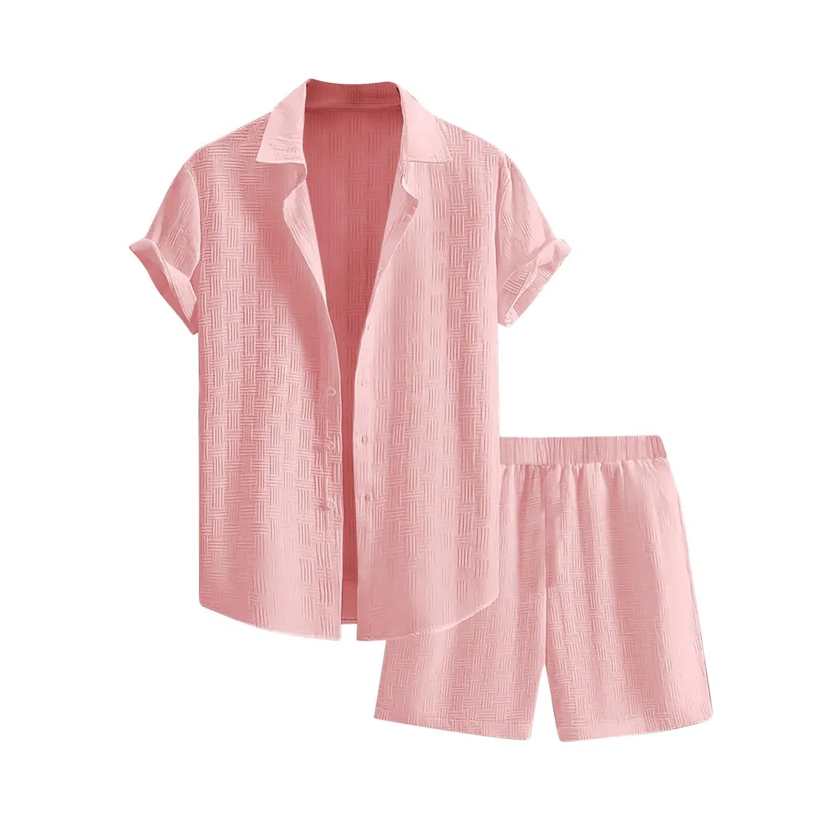 TOFOTL Completi Uomo Estivi Estivo Casual Leggera Sportivo Lavoro Camicia Manica Corta e Pantaloncini
