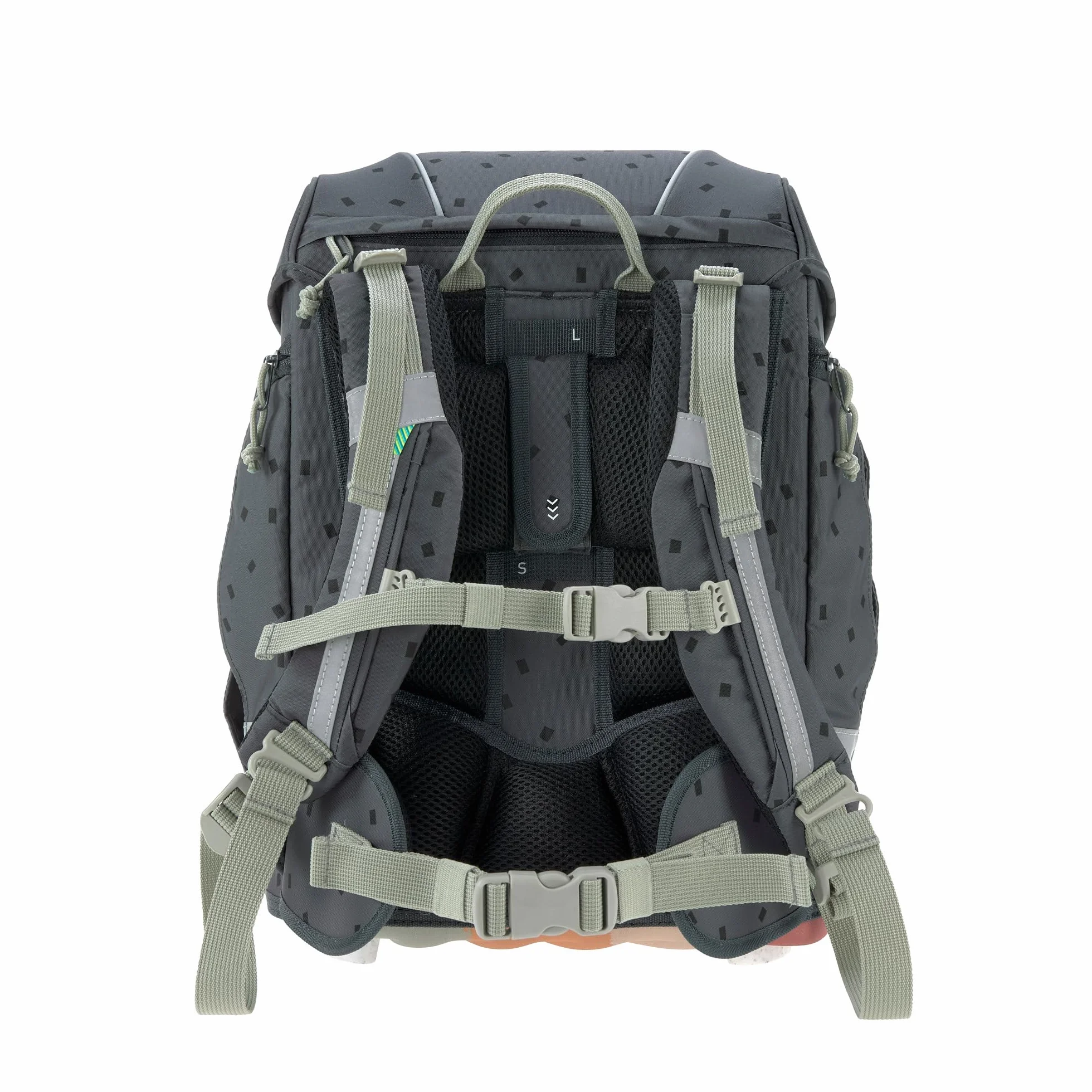 Lässig Set di borse per la scuola da 7 pezzi per bambini/School Set Boxy Unique Speckles anthracite