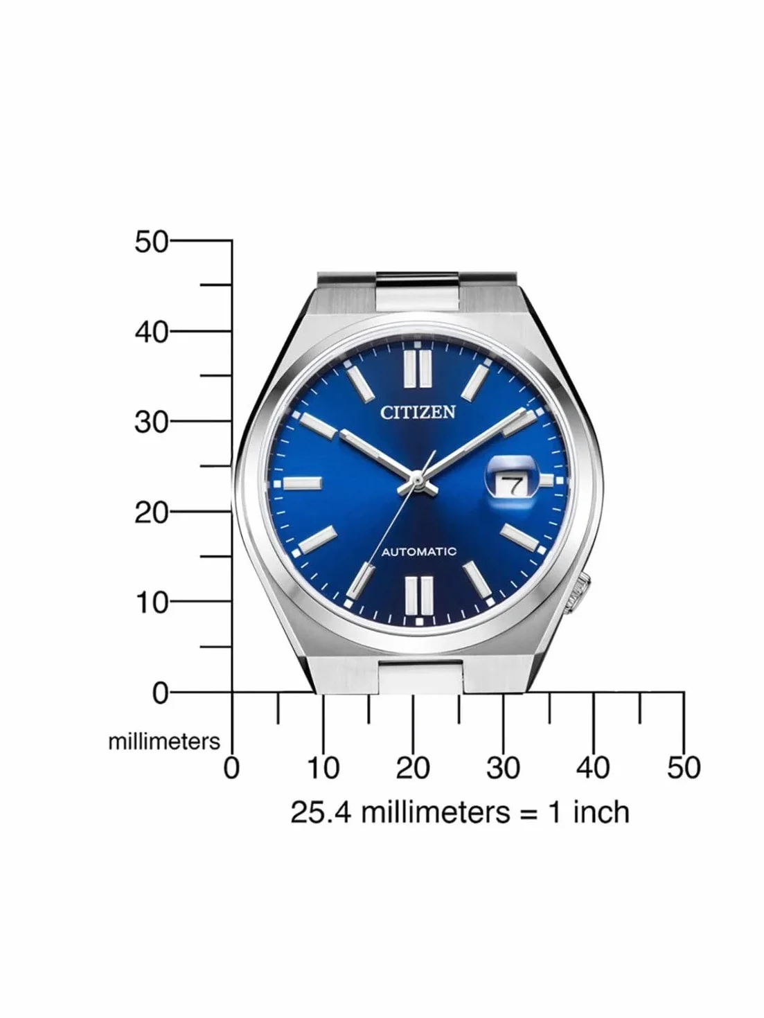 Citizen Men's Analogue Automatic Watch with a Stainless Steel Band Tsuyosa
