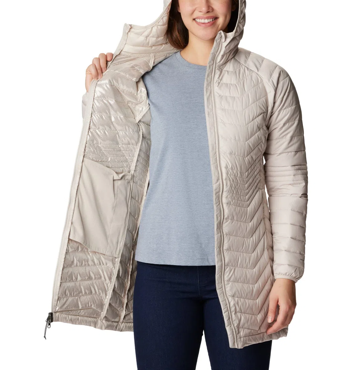 Columbia Powder Lite Mid, Giacca lunga, Donna