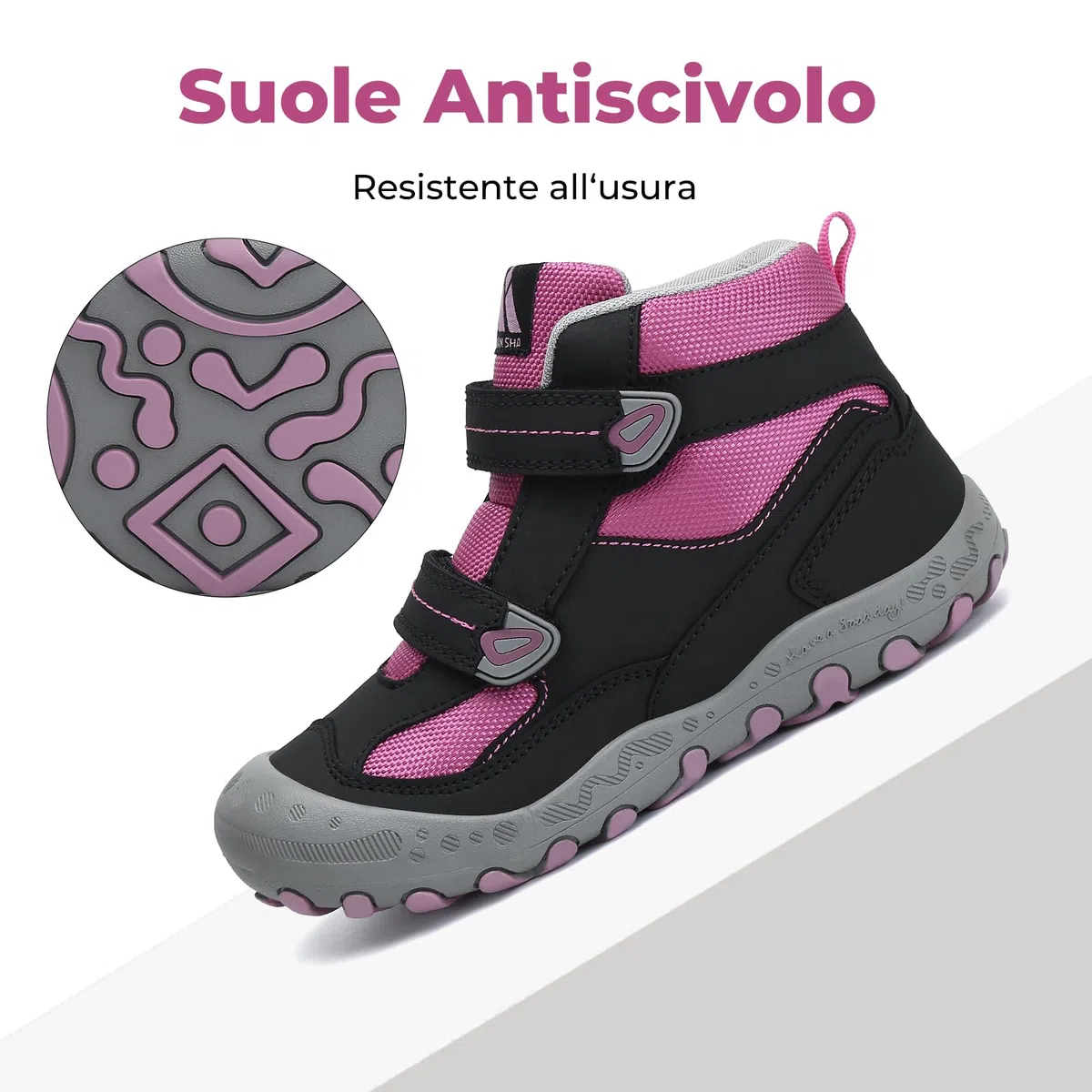 Mishansha Bambini Moda Calzature da Escursionismo Scarpe da Trekking Outdoor per Ragazzi e Ragazze