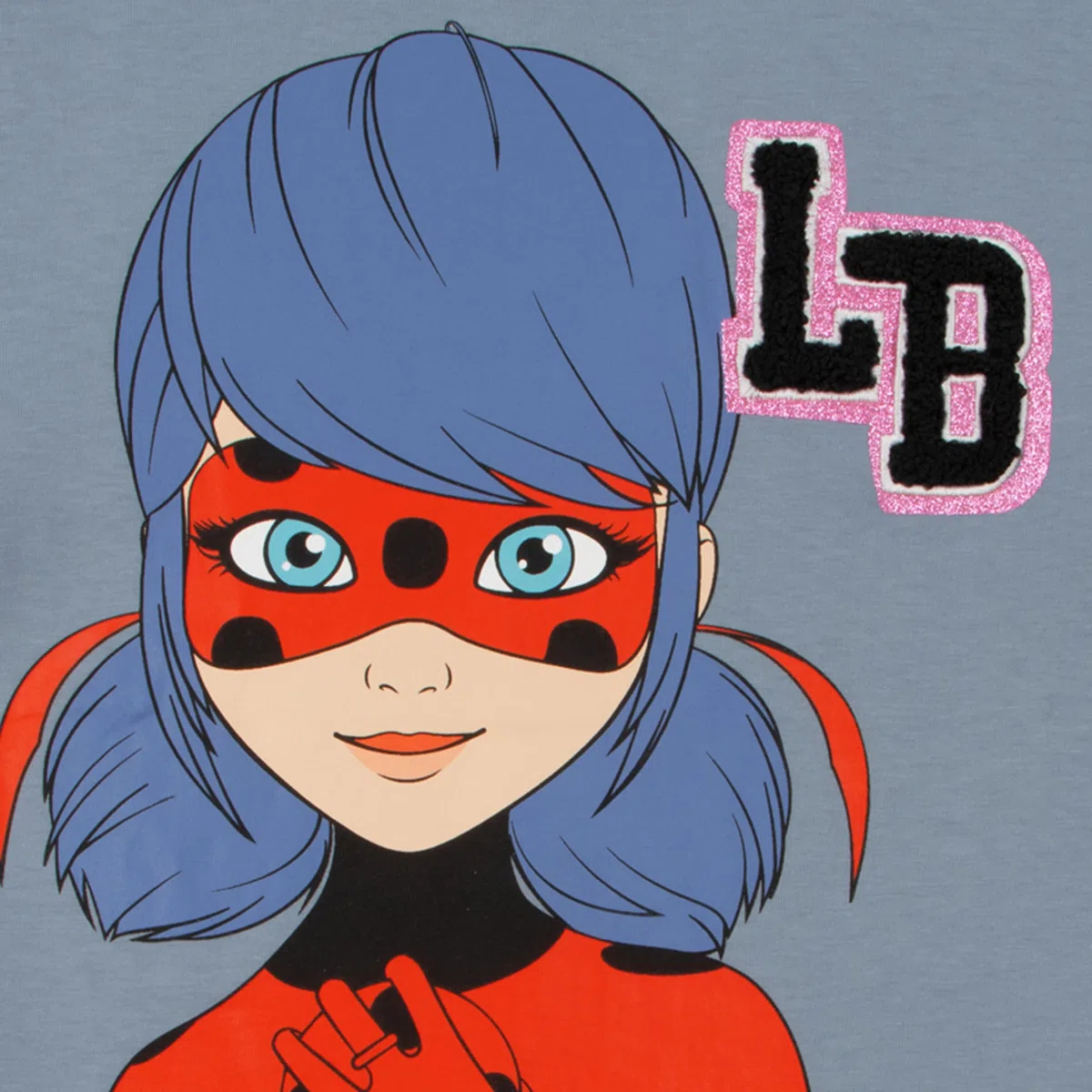 Miraculous T Shirt Bambina e Pantaloncini Ragazza, Completo 2 Pezzi Ladybug con Dettaglio Glitter, Abbigliamento Bambina Estivo