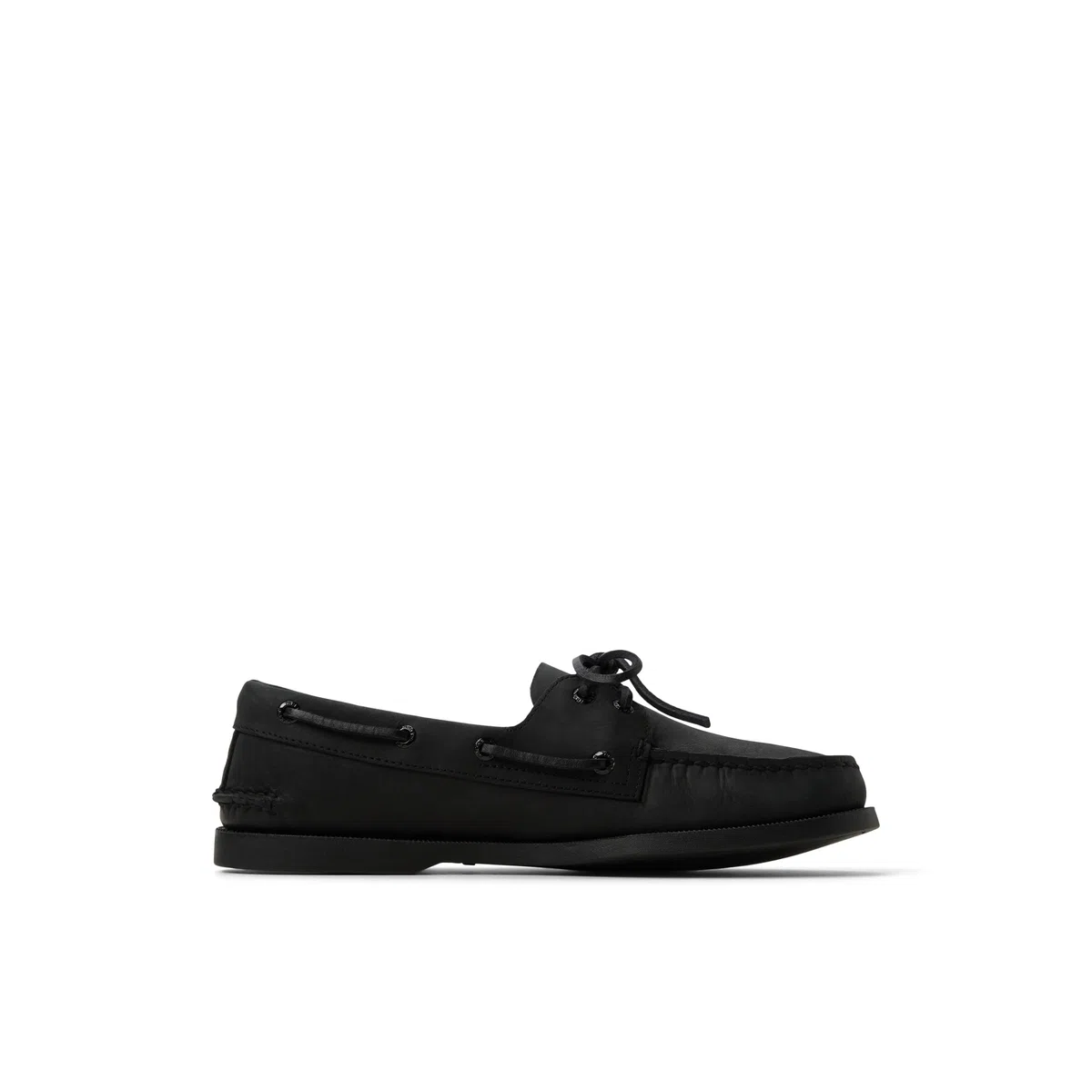 Sperry Scarpa da barca originale da uomo con 2 occhielli, nero, 42 EU