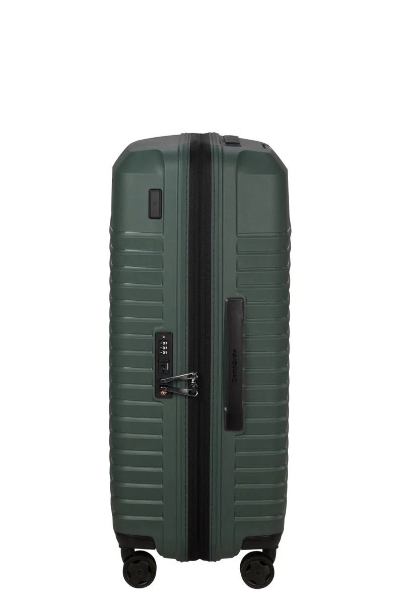 Samsonite Intuo - Spinner M, valigia espandibile, 69 cm, 79/87 L, verde (Olive Green)