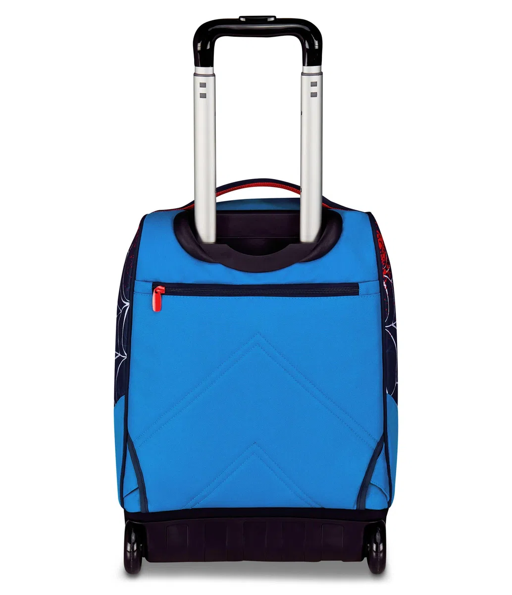 Seven Spiderman Big Trolley Scuola Fisso, Blu, 2 in 1, Doppio Uso, Trolley e Zaino, Zaino Scuola Elementare, Bambino