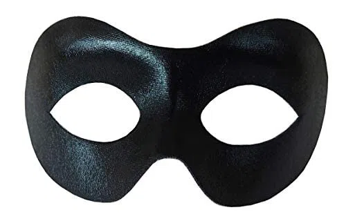 Maschera nera carnevale uomo donna Zorro Pulcinella travestimento Halloween accessori maschera elegante regalo