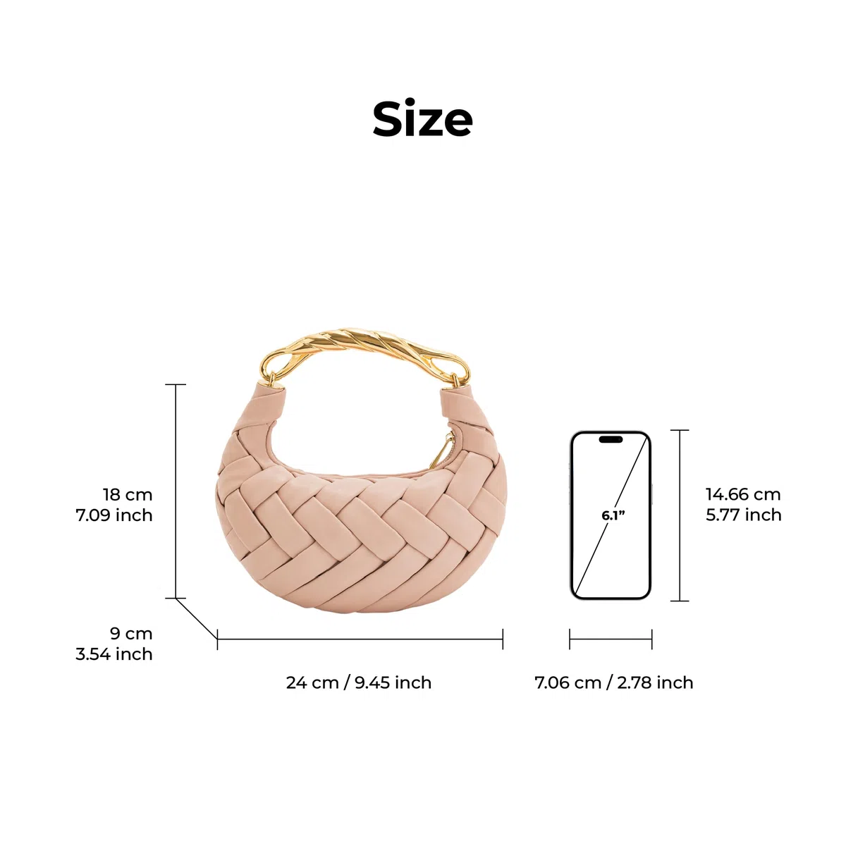 JW PEI Orla Borsa a Mano Intrecciata