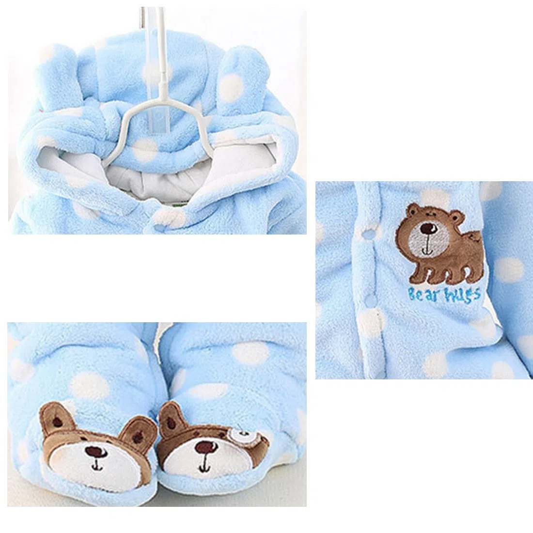 Gaorui - Tuta da neonato con cappuccio, invernale, per bambini