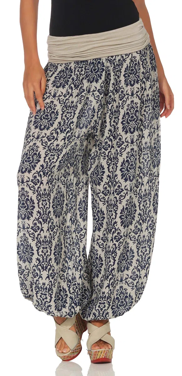 Malito 7198 Pantaloni larghi, stile yoga, da donna, taglia unica