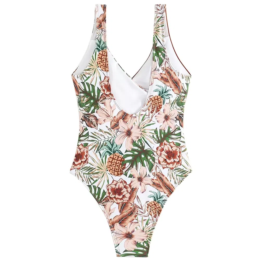 Harssidanzar Costumi da Bagno Interi da Donna a Colori Costumi da Bagno Estivi Costume da Bagno a Vita Alta KL412EU