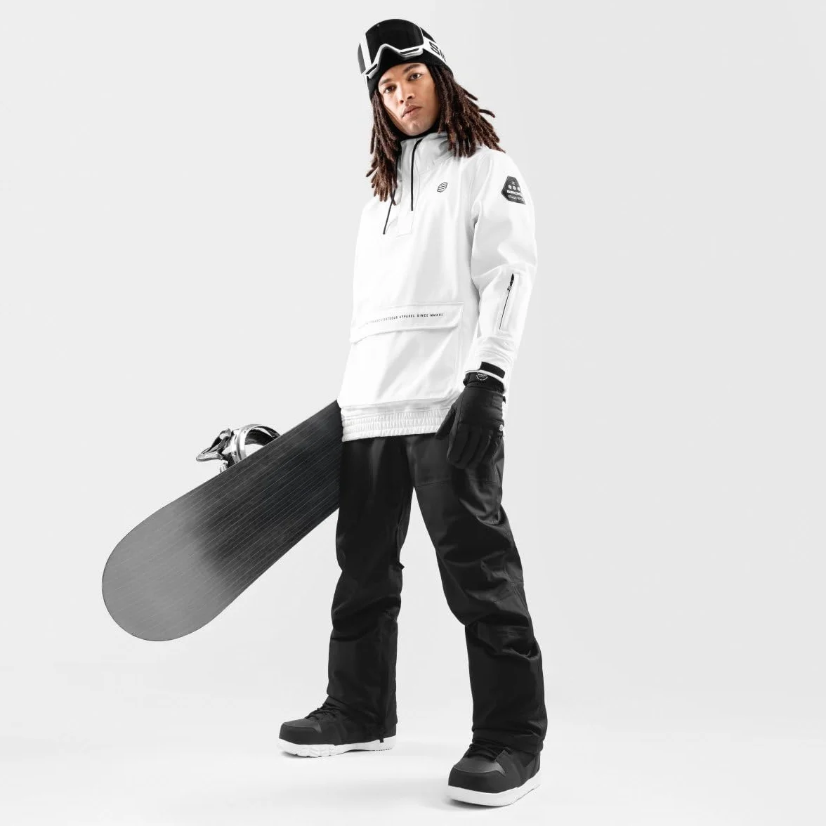 SIROKO - Giacca da Snowboard con Tasca a Marsupio W3 Antarctica
