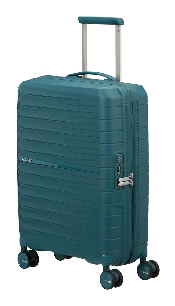 American Tourister carrello Fastforward Spinner 55/20 TSA EXP Trolley Totally Teal petrolio