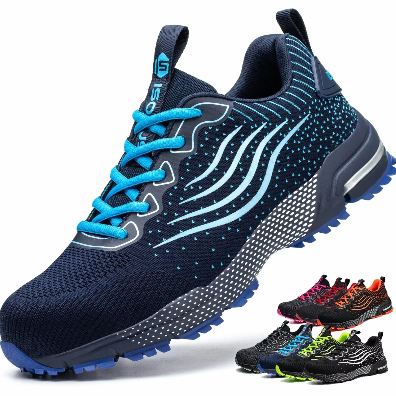 Scarpe Antinfortunistiche Uomo Donna Scarpe da Lavoro Leggere Traspiranti Scarpe da Cantiere con Punta in Acciaio