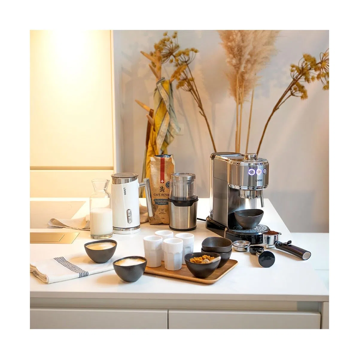 Livoo macchina espresso 15 bar grigio dod186