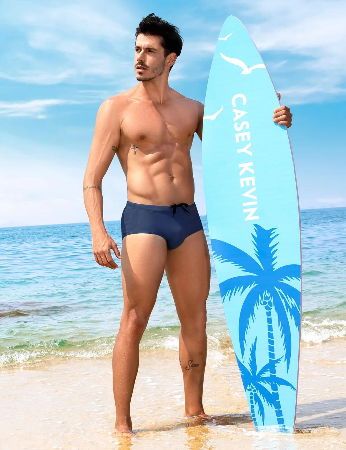 Casey Kevin Costume Slip Uomo Costumi Bagno Slip Mare per Nuoto Spiaggia Mare Piscina Pantaloncini
