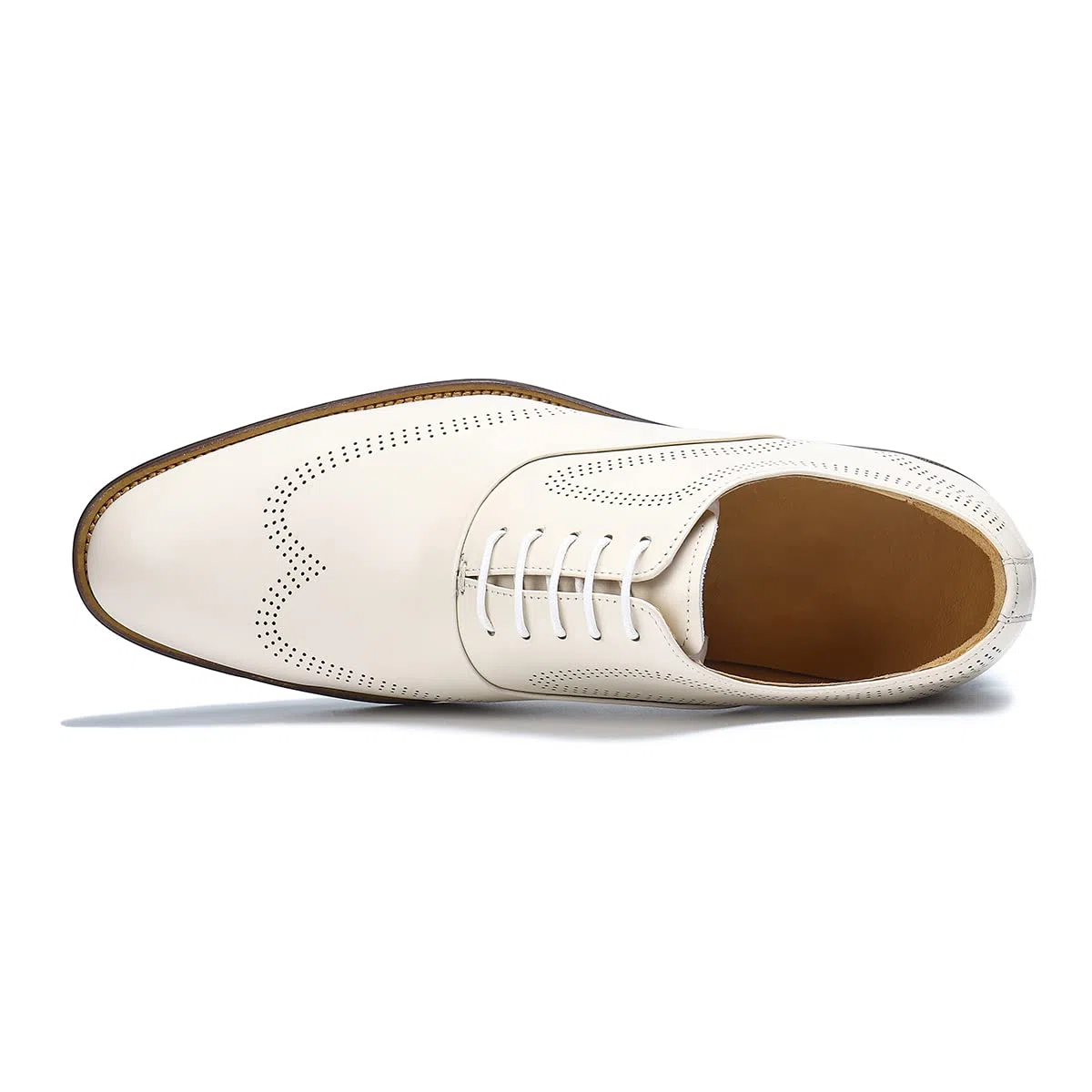 Scarpe Eleganti Formali Business da Uomo Oxfords in Pelle Confortevoli Casual Brogues Basse Stringate da Vestito