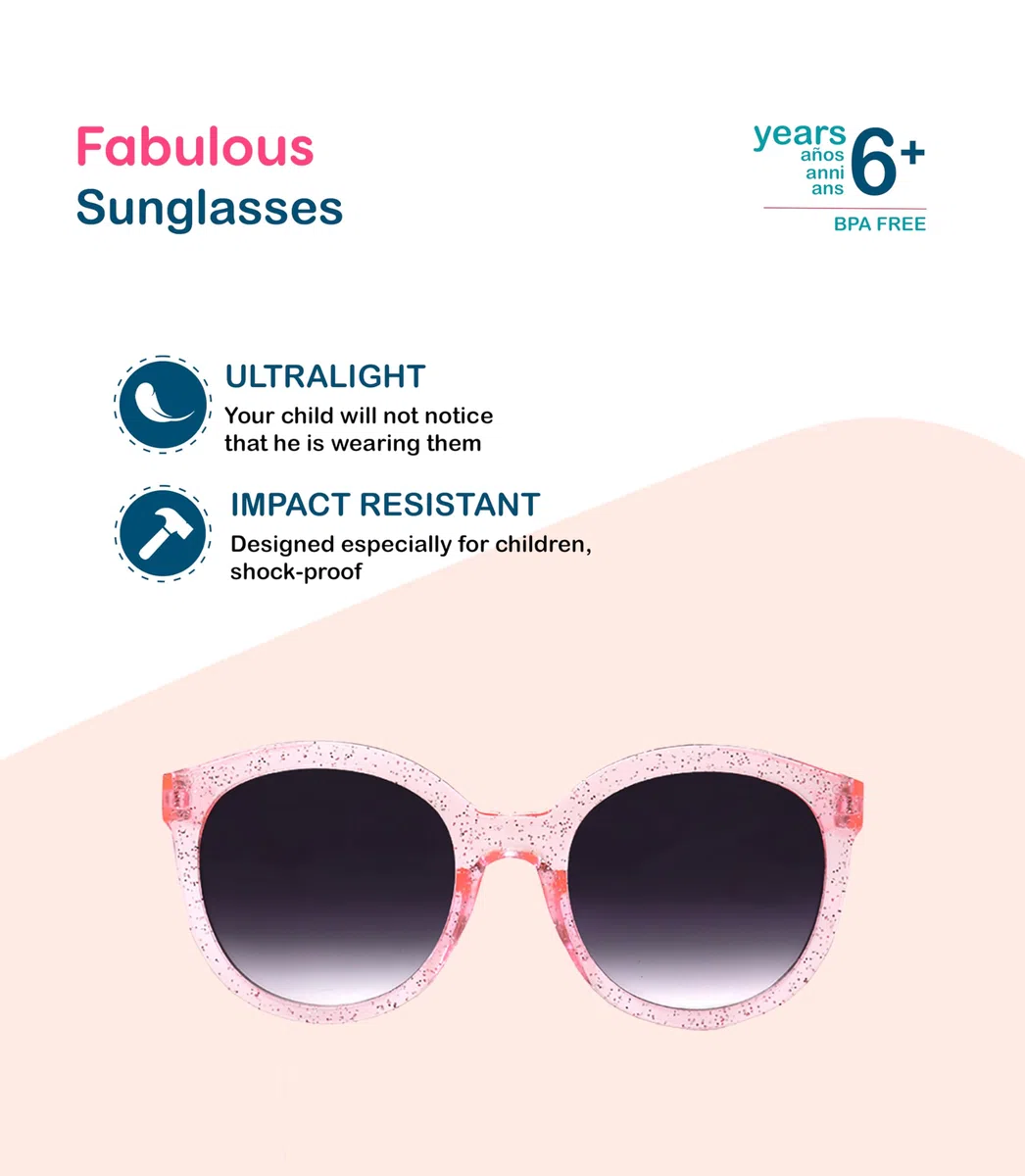 Kiddus Occhiali da Sole Bambina 6-9 Anni Bambini Polarizzati UV400 CAT3, Protezione 100% UVA UVB, Design Europeo, Leggeri per Scuola e Mare, Certificazione CE ISO REACH