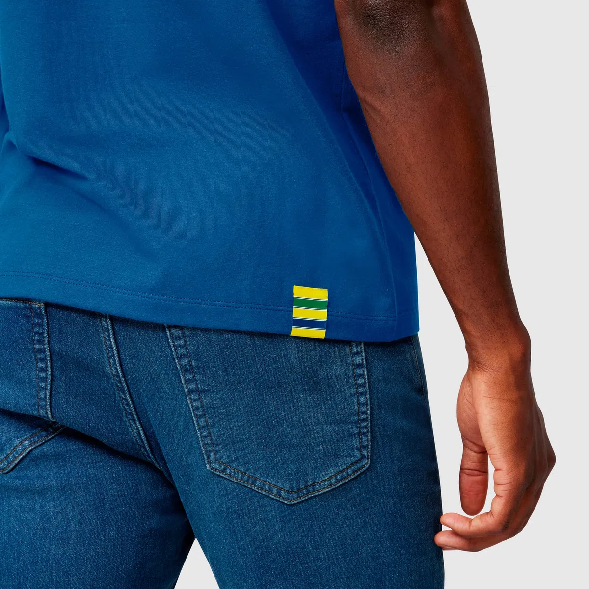 Ayrton Senna - Collezione ufficiale – Polo da uomo a righe – Navy