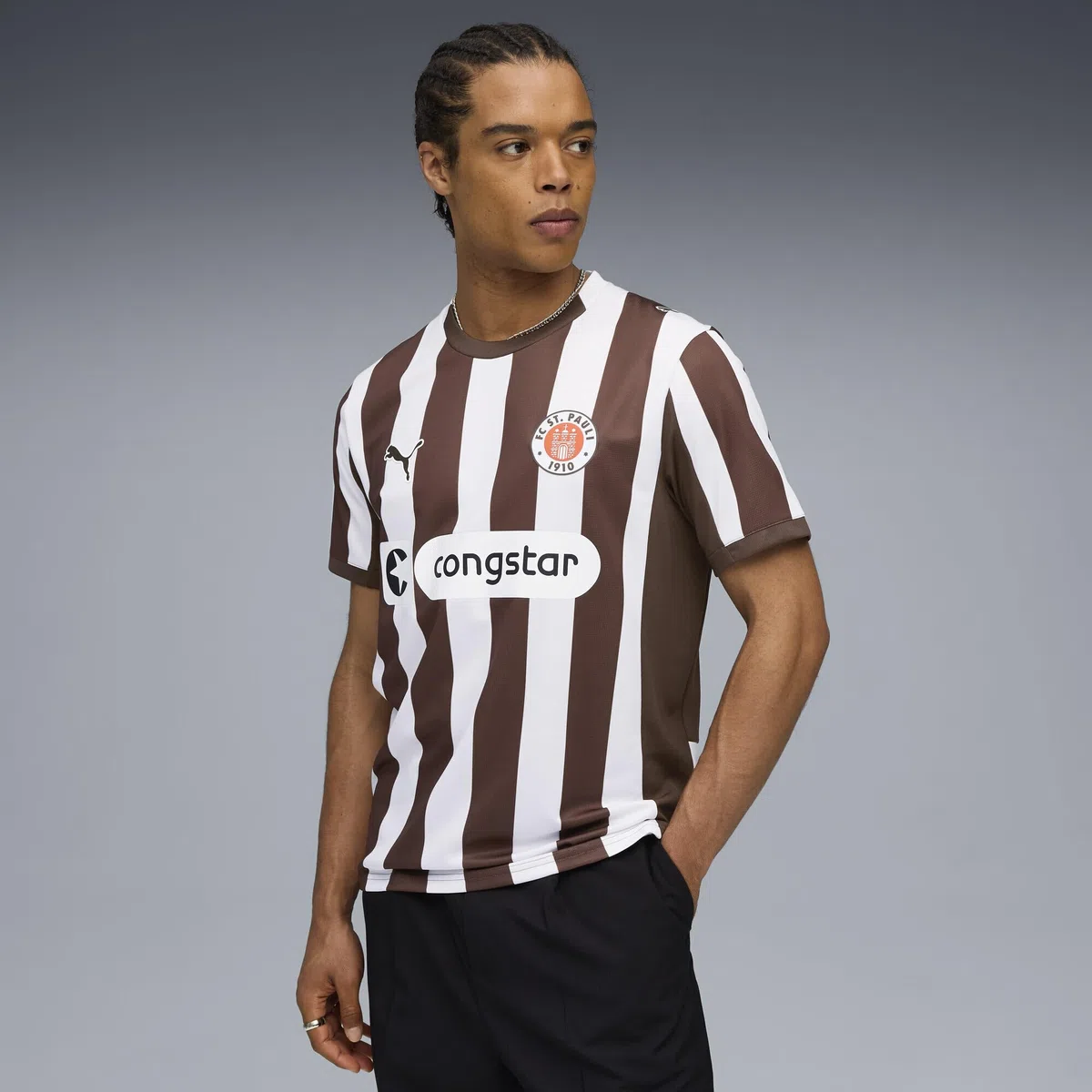 Puma FC St.Pauli Home Jersey T-Shirt Uomo (Pacco da 1)