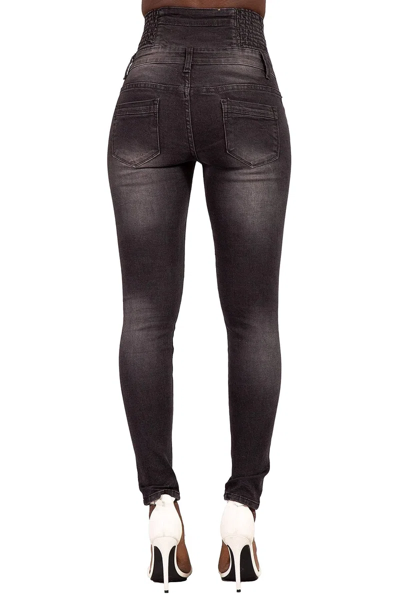 Glook Jeans Donna Vita Alta, Elasticizzati Comodo Tessuto di Cotone
