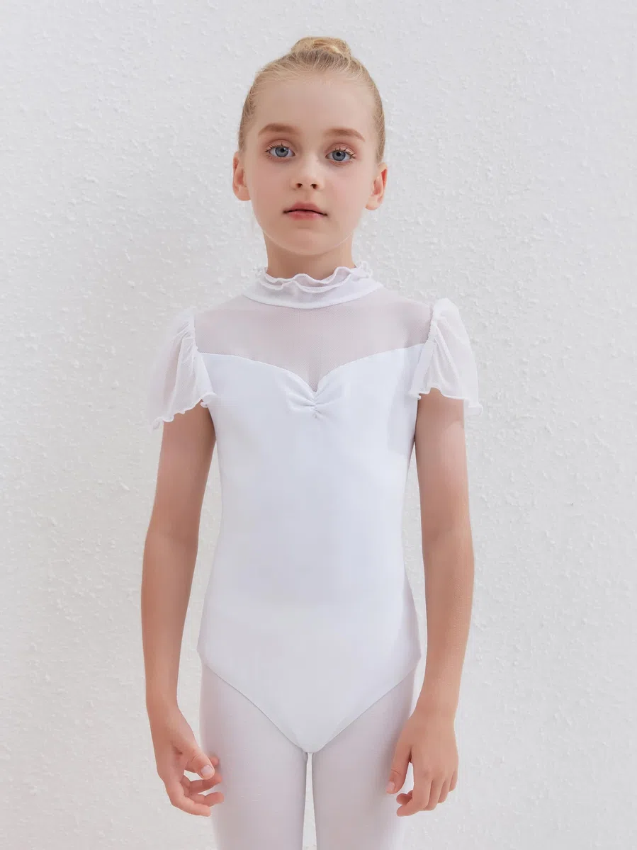 Balletto Body da Danza Classica Ragazze Vestito Leotards Ginnastica 2-13 Anni