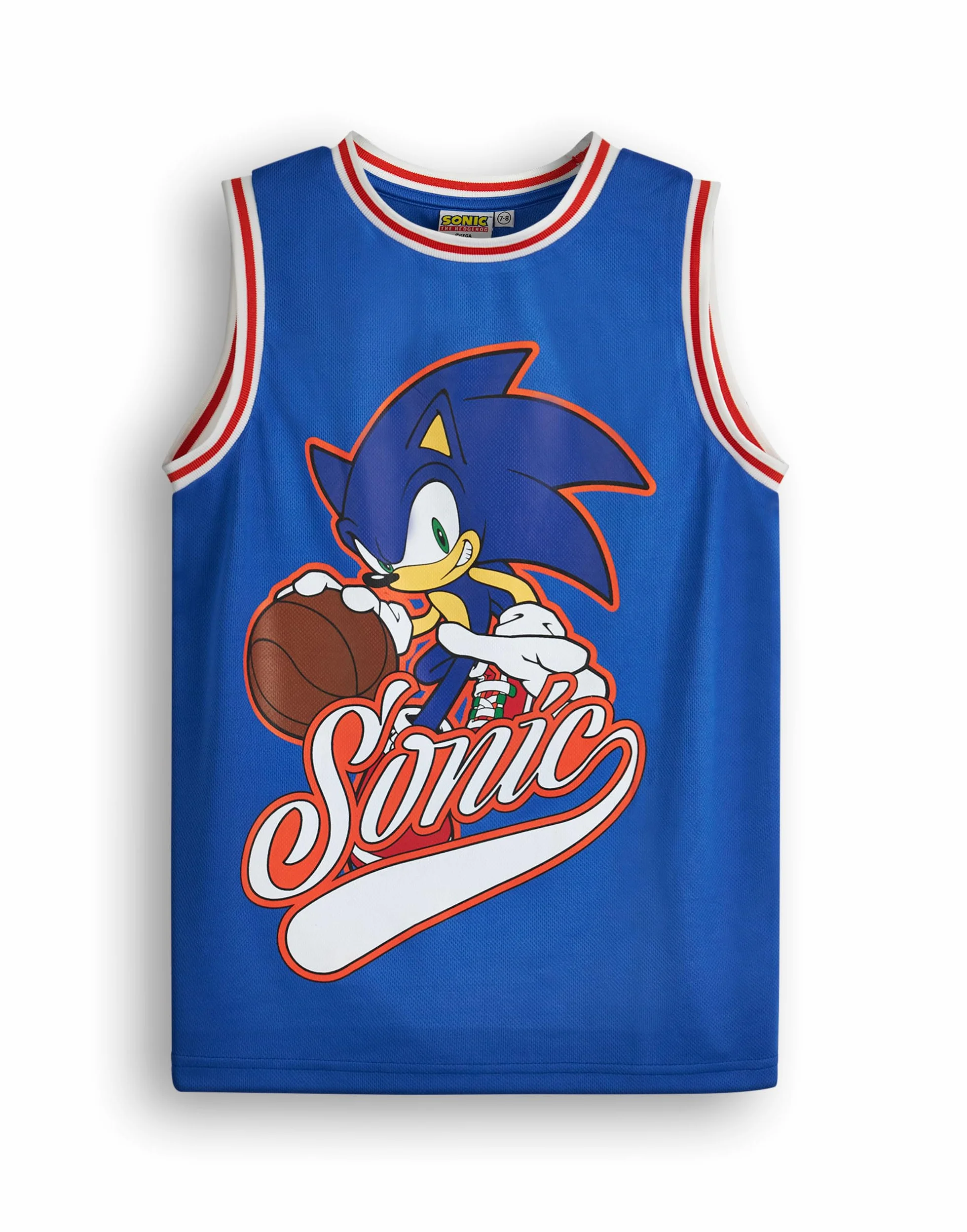 Sonic The Hedgehog Set di maglie e pantaloncini da basket per ragazzi | Completo sportivo a due pezzi per bambini in blu | Pacchetto per bambini