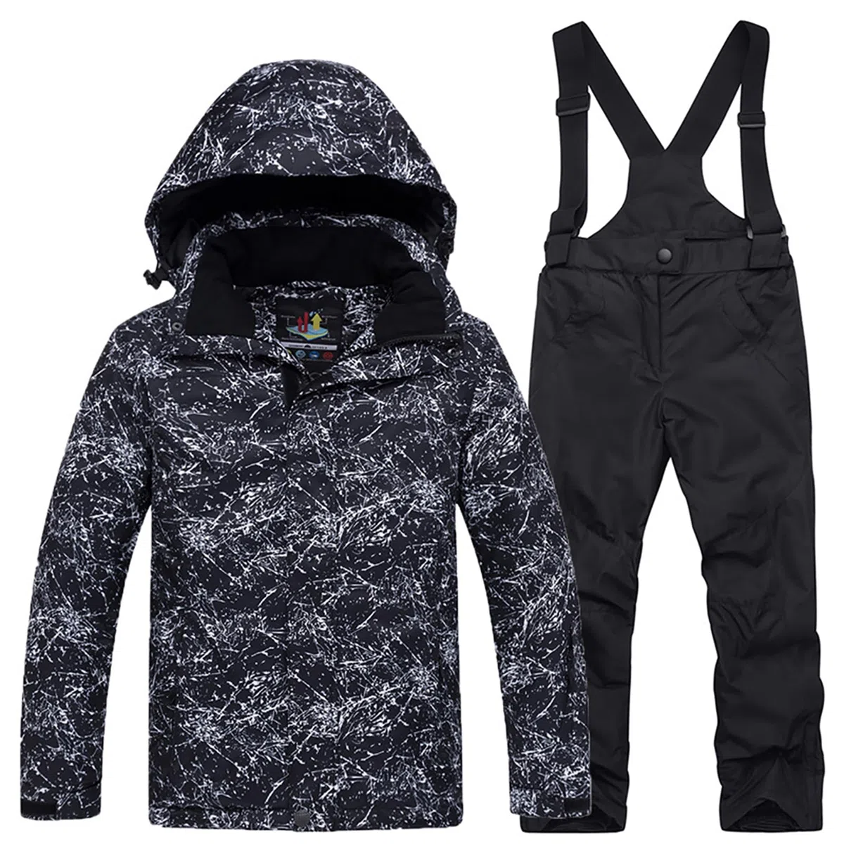 Bambini Tuta da Sci Inverno 2 Pezzi Cappotto + Pantaloni Tuta de Neve Ragazzi e Ragazze Caldo Antivento Impermeabile