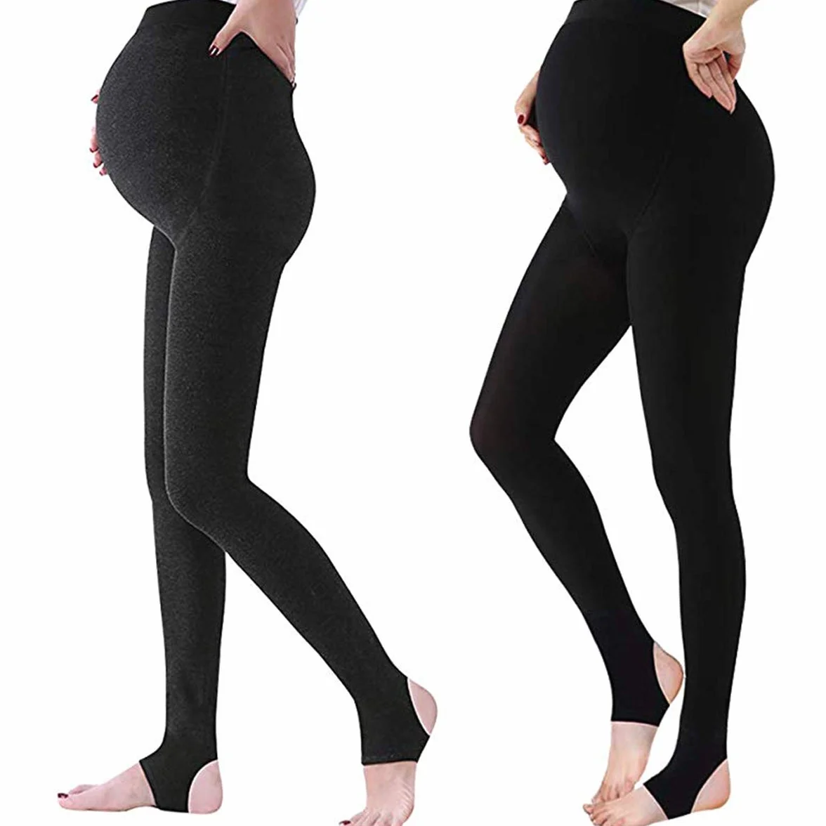 2 Pieces Collant maternity calze premaman opache Maternity Tights Maternità Leggings la gravidanza Donna 320D