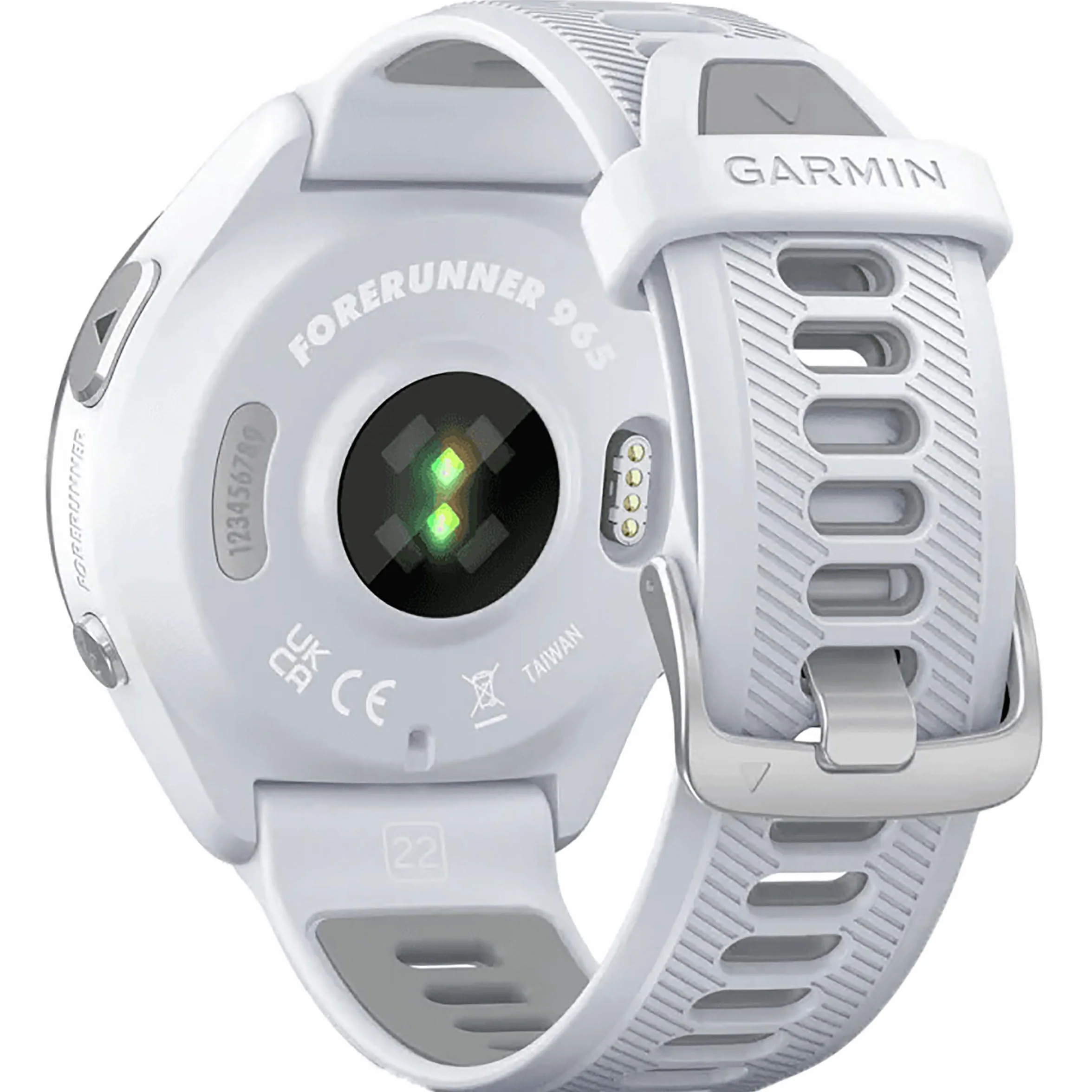 Garmin Forerunner 965 Quartz Smartwatch per Unisex, Whitestone/Grigio Polvere
