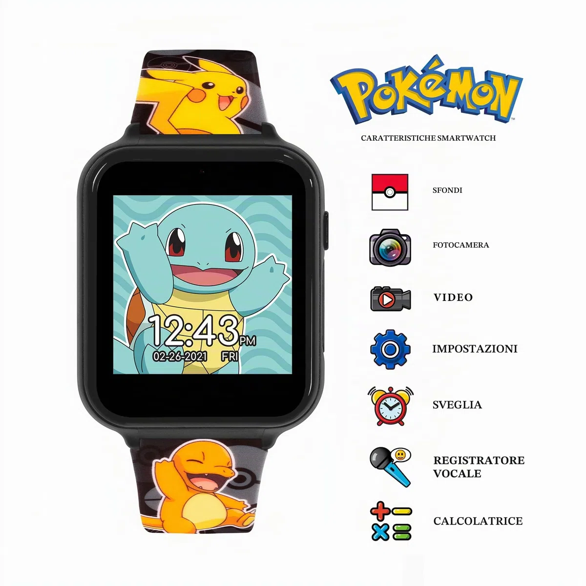 Pokémon Kids Orologio Intelligente Interattivo POK4231