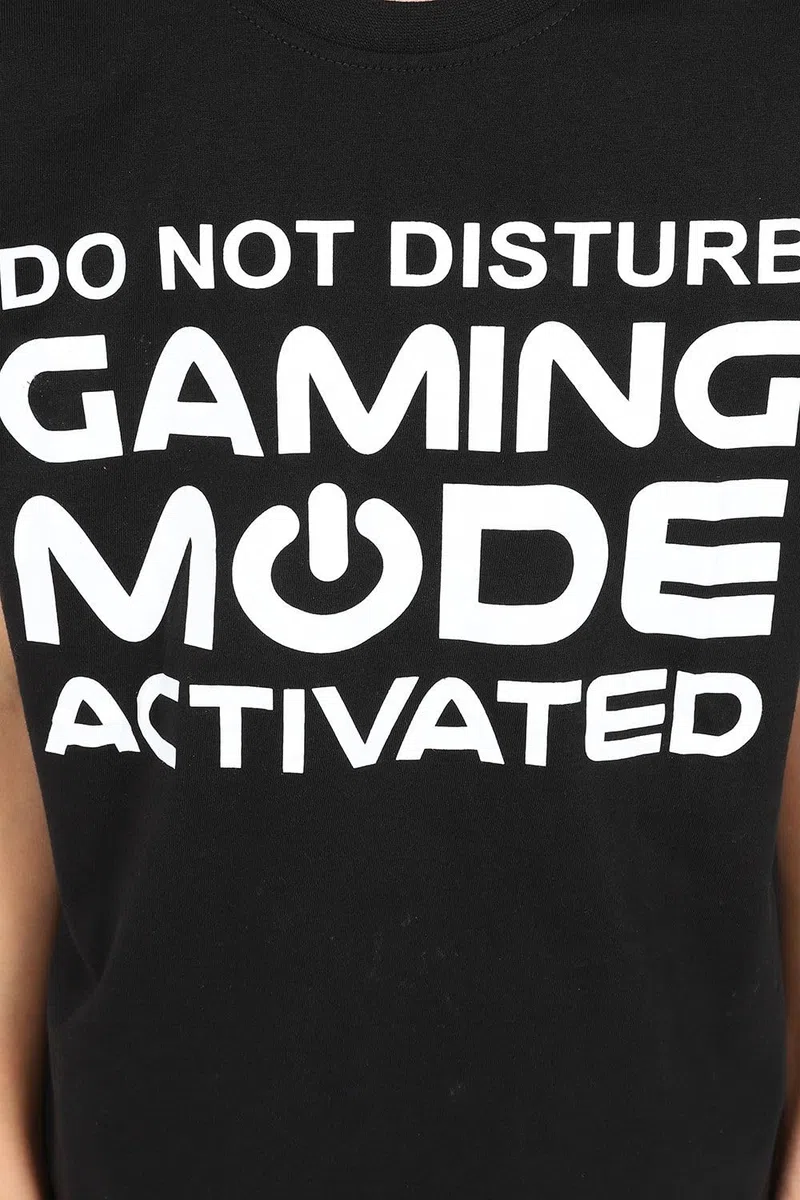 thepyjamafactory Ragazzi Do Not Disturb Gaming Mode Activated Corto Cotone Pigiama