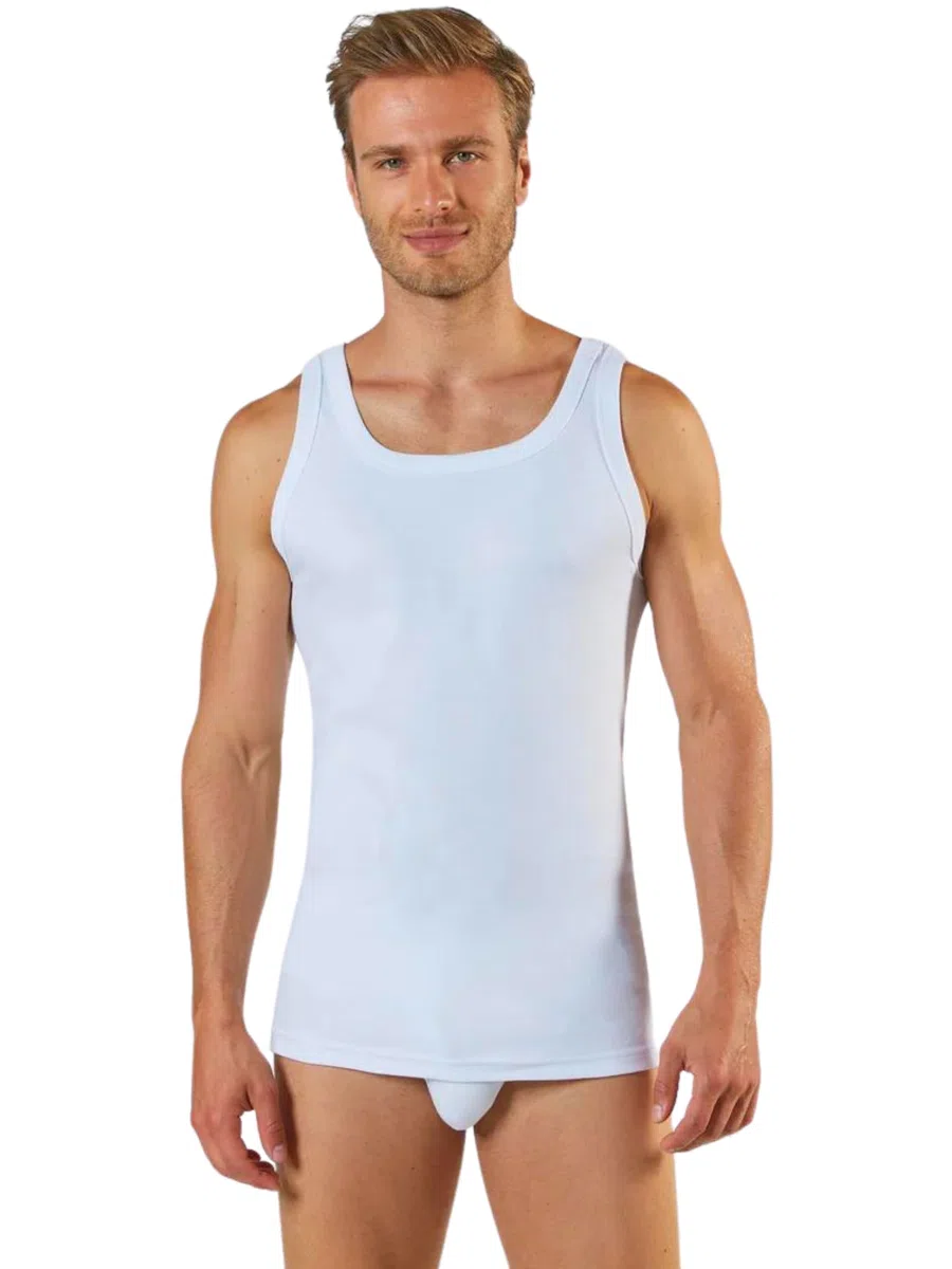 Liabel 3Pz Canottiere Uomo Cotone 100% ComfortFit | Morbidezza e Traspirabilità | Canottiera Uomo Ideali per Tutte Le attività