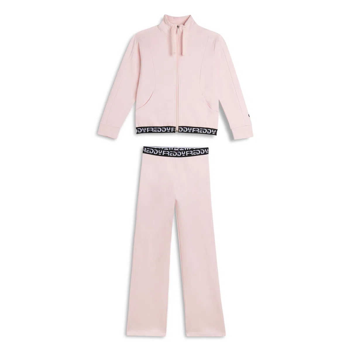 FREDDY - Tuta Bambina Zip E Collo Alto Con Bande Jacquard