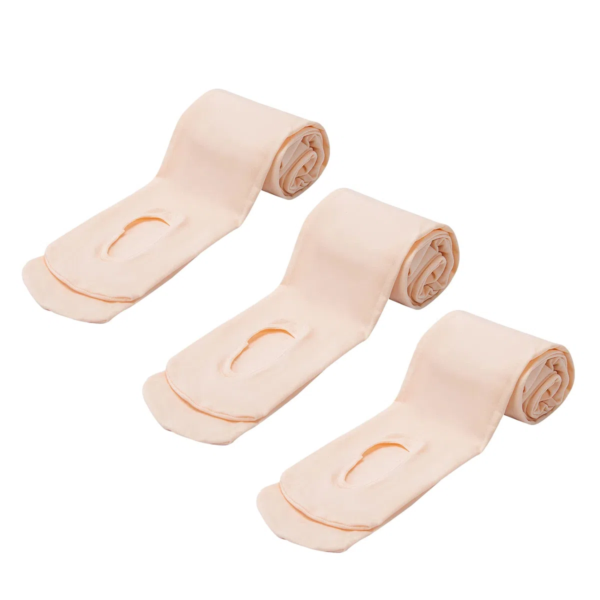 Manzi, 3 paia di collant da donna per balletto e danza, modello basic convertibile