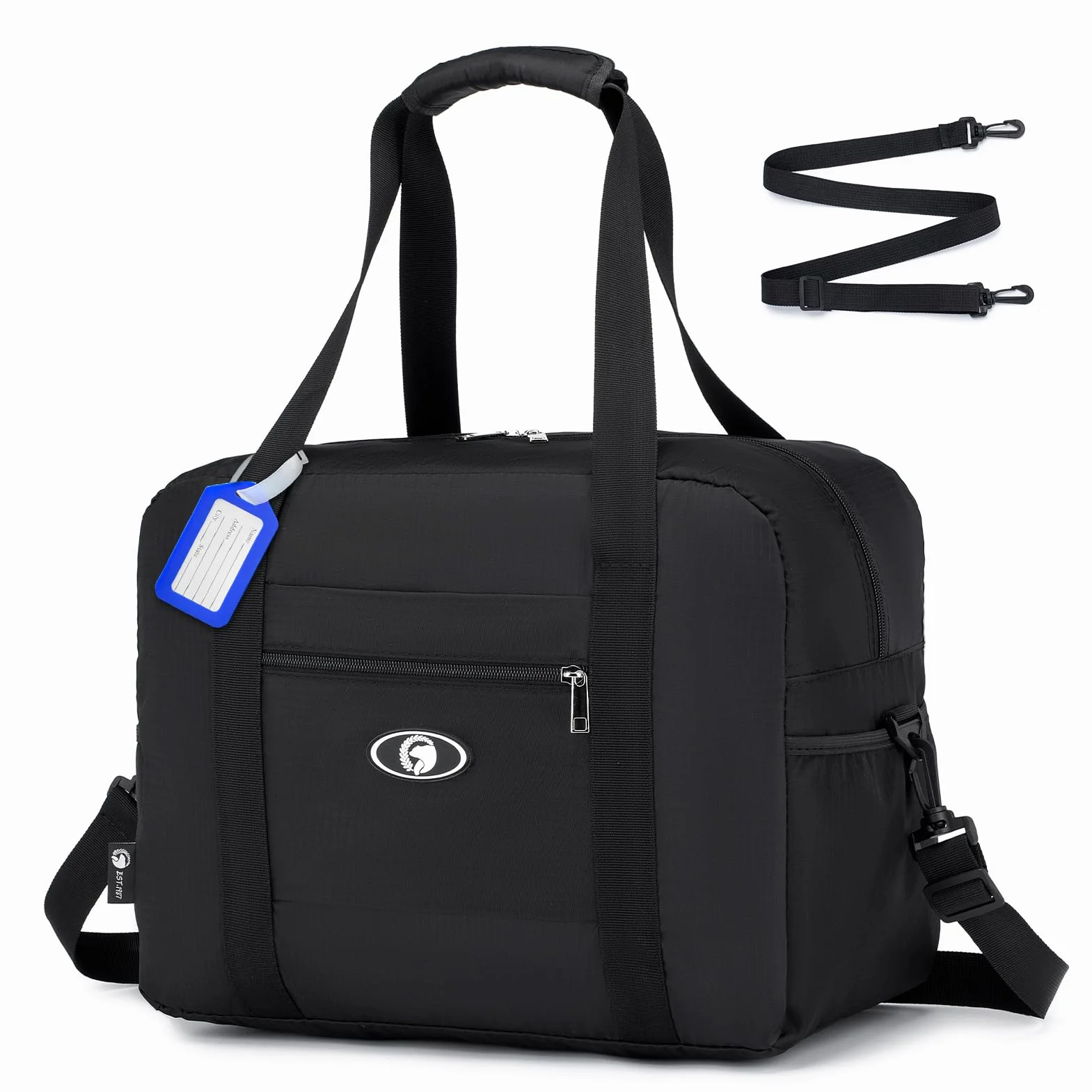 SPAHER Bagaglio a Mano 40x30x20 Ryanair Wizzair Borsone da Viaggio 25L Borsa da Cabina Mamma per Aereo Palestra Weekend Ospedale Donna Uomo Impermeabile Cabin Bag con Tracolla Rimovibile