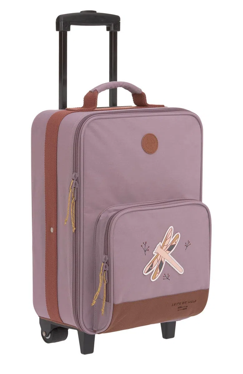 LÄSSIG Valigetta da viaggio per bambini con asta telescopica e ruote per bagaglio a mano/Trolley per bambini