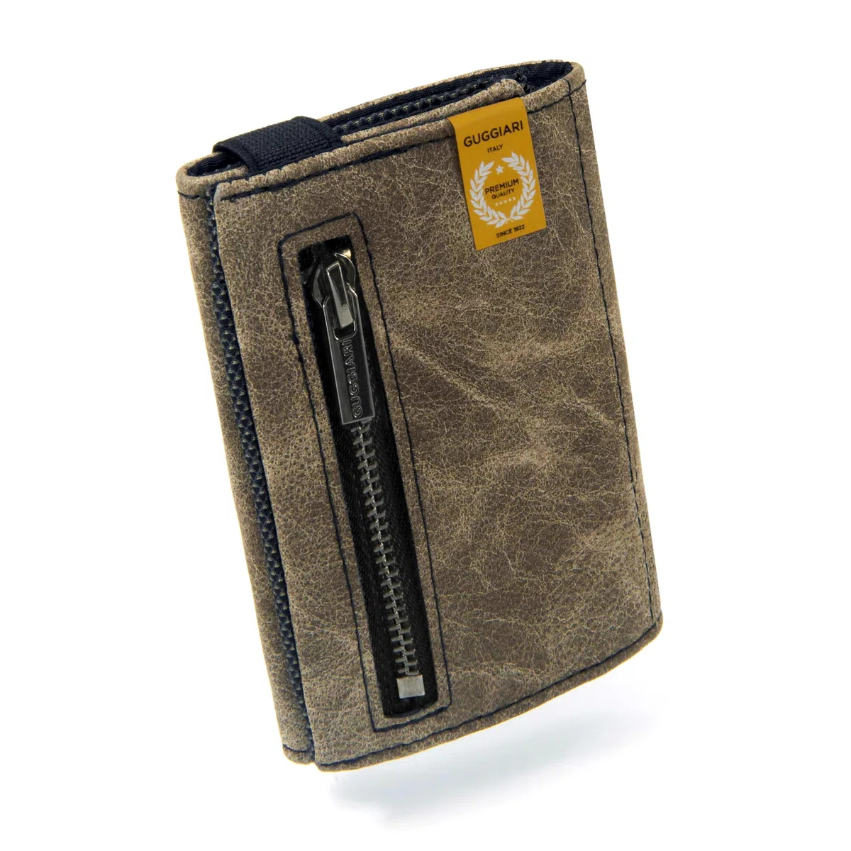 GUGGIARI® Portafoglio Uomo in Pelle di Qualità - Morbido Portafoglio Uomo Slim con Porta Carte di Credito, Portamonete e Contanti - Compatto Porta Carte Credito Uomo con Protezione RFID