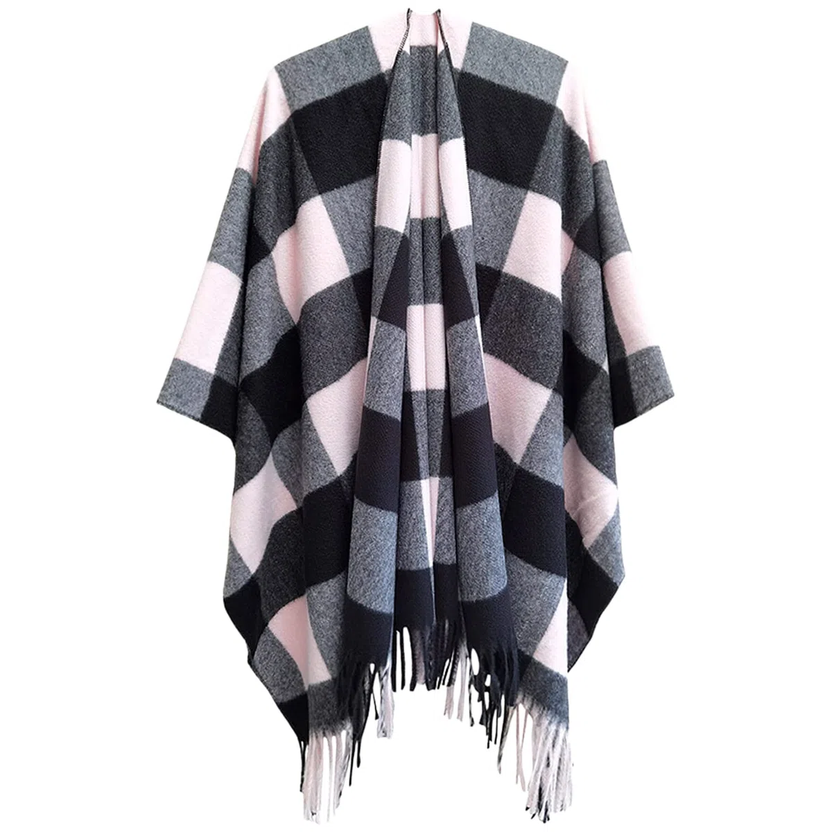 Rayson Poncho Donna Invernale Elegante Sciarpa Alla Moda in Tartan con Motivo a Quadri Scialli e Pashmine Invernali Spessi Caldi e Morbidi