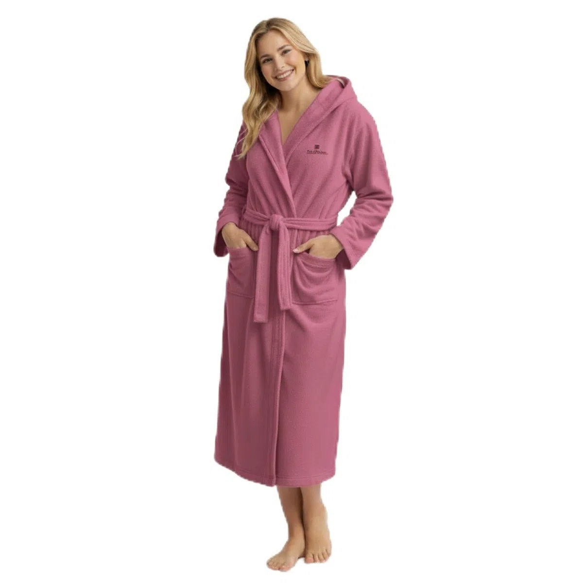 Intimitaly Renato Balestra - Accappatoio in Microfibra Uomo e Donna - Unisex con Cappuccio, Tasche e Cintura, Leggero e Morbido, per Viaggio, Piscina, Palestra
