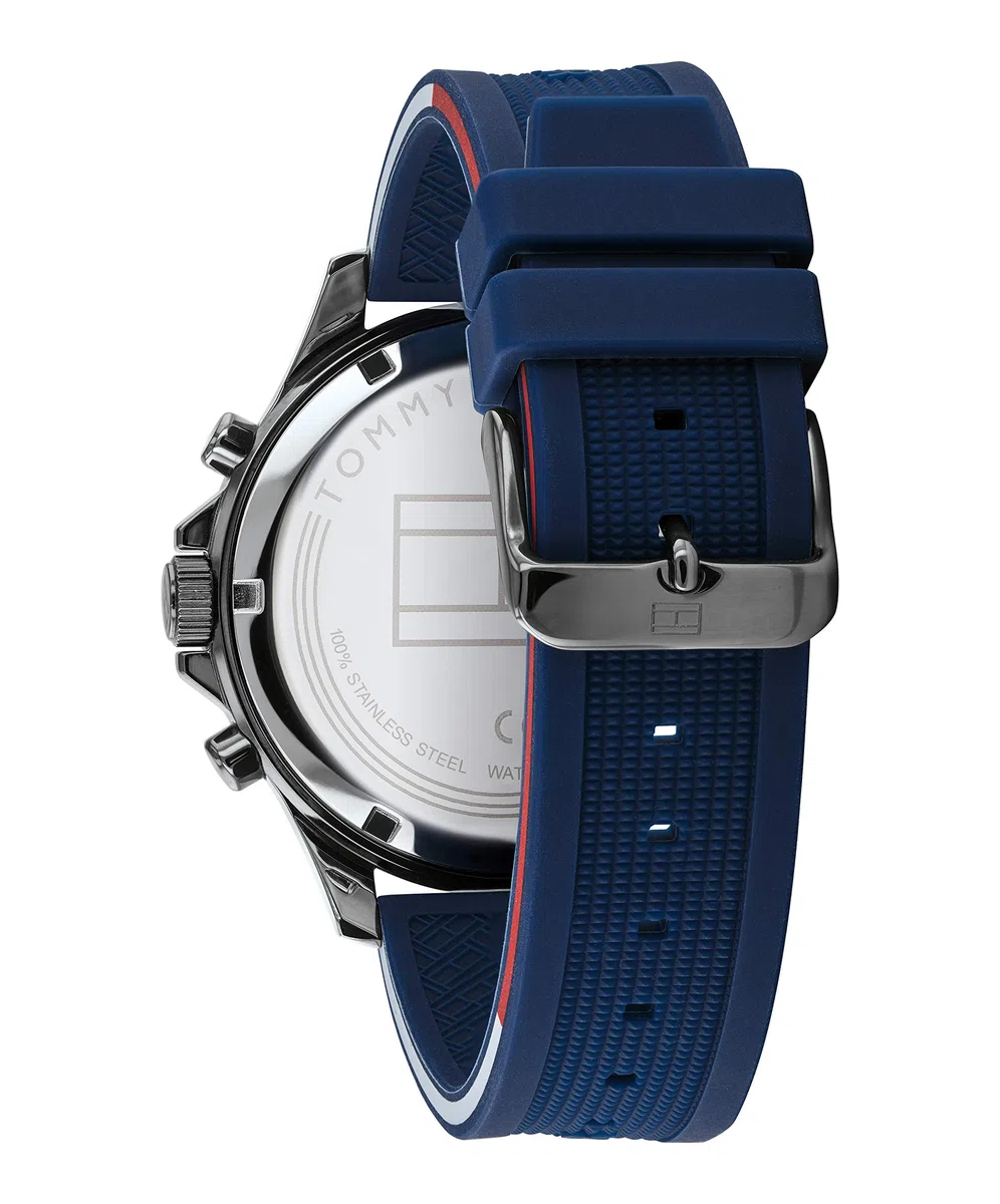 Tommy Hilfiger Orologio analogico multifunzione al quarzo da uomo con cinturino in acciaio inossidabile o silicone