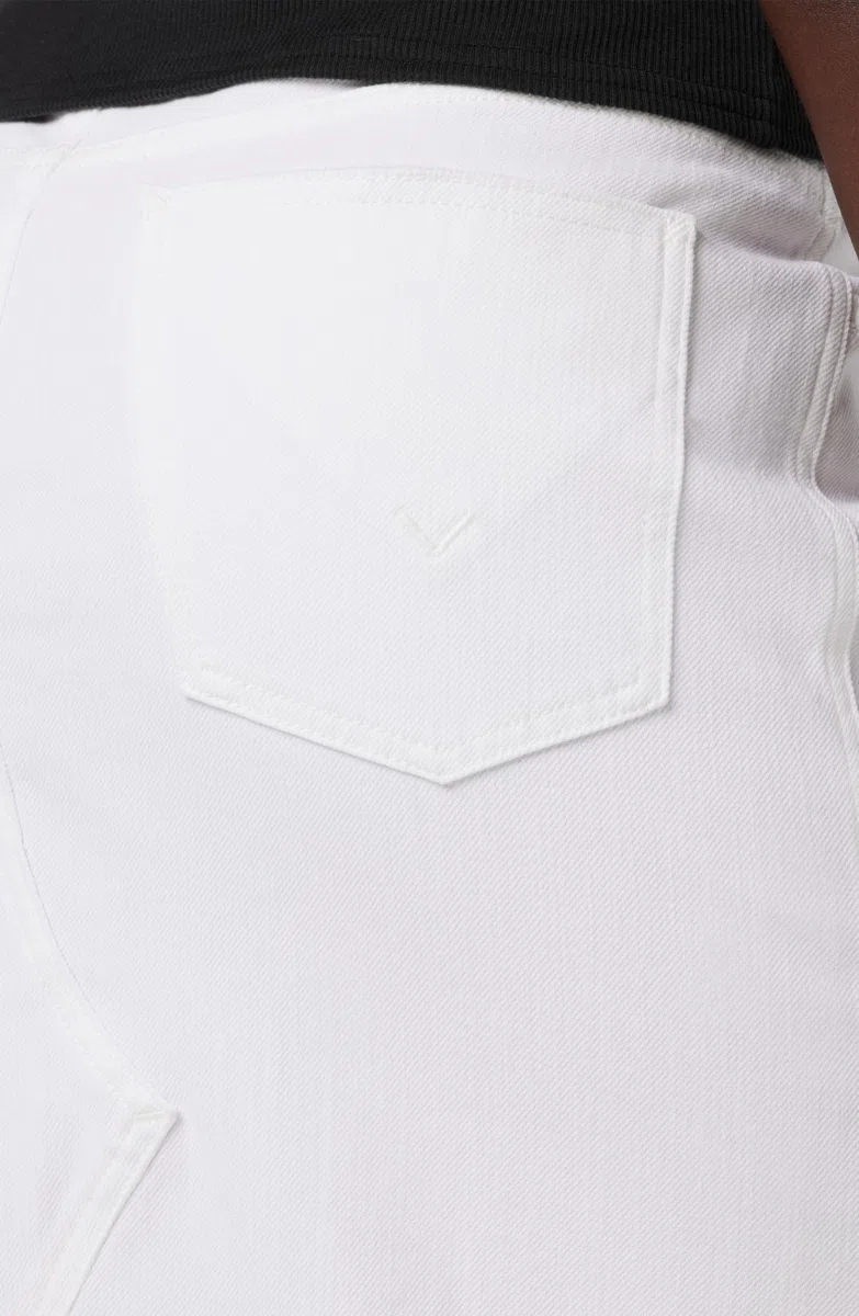 Hudson Gonna Jeans Midi con Fascia Addominale E Spacco Frontale Gonna Donna