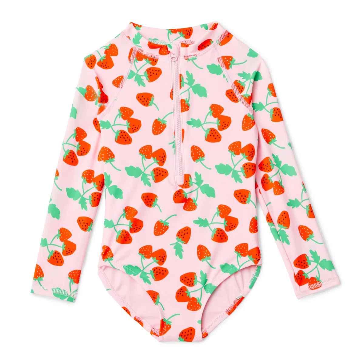 Amazon Essentials Costume da Bagno Intero Stile Rashguard, a Maniche Lunghe Bambine e ragazze