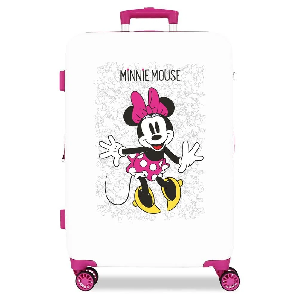 Disney Enjoy the Day Valigia Media per Bambini, 68 cm, Bianco